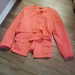 Fuchsia Button Blazer